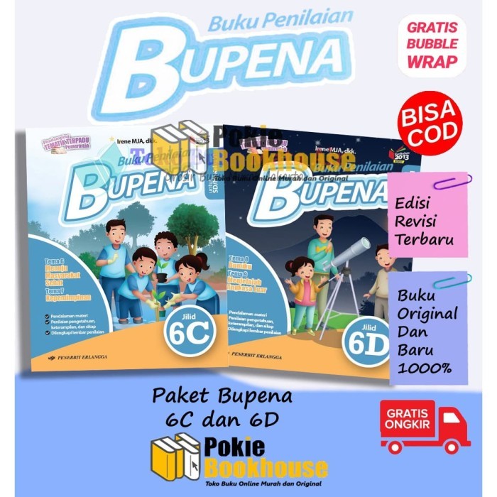 

BEST SELLER ORIGINAL PAKET BUPENA 6C & 6D UNTUK SD MI K13N - ERLANGGA