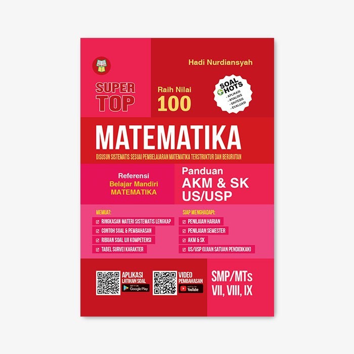 

BUKU SUPER TOP MATEMATIKA - PANDUAN AKM & SK US/USP SMP/MTs