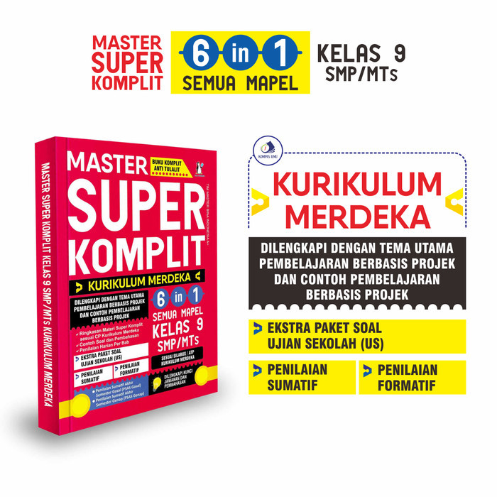 

Buku Master Super Komplit 6in1 Semua Mapel Kelas 9 SMP/MTs (Terupdate)