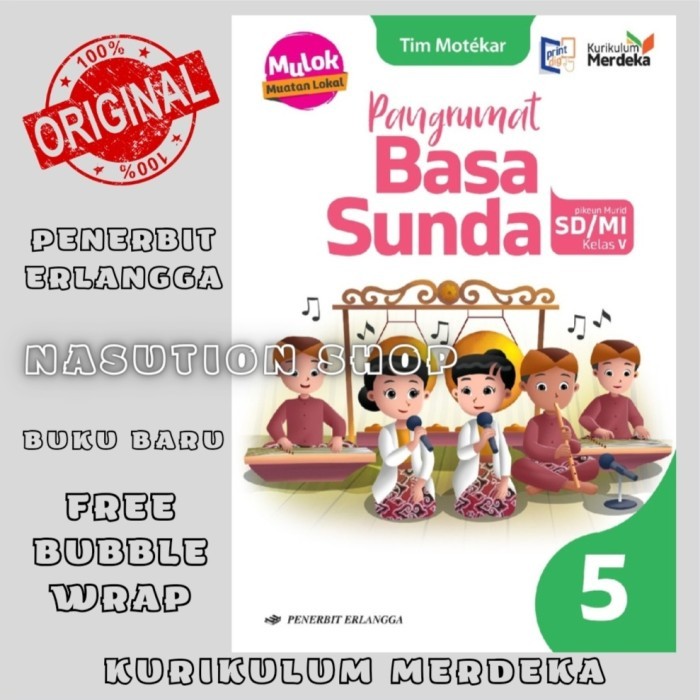 

Buku Pangrumat Basa Sunda Kelas 5 SD/MI Erlangga Kurikulum Merdeka ORI