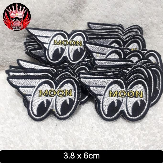 

Kualitas terbaik] PATCH BORDIR MOONeyes/PATCH BORDIR/EMBLEM BORDIR MOTOR/BADGE BORDIR