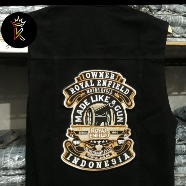 ------] Rompi pria royal enfield/rompi jeans/rompi anak motor/vest pria