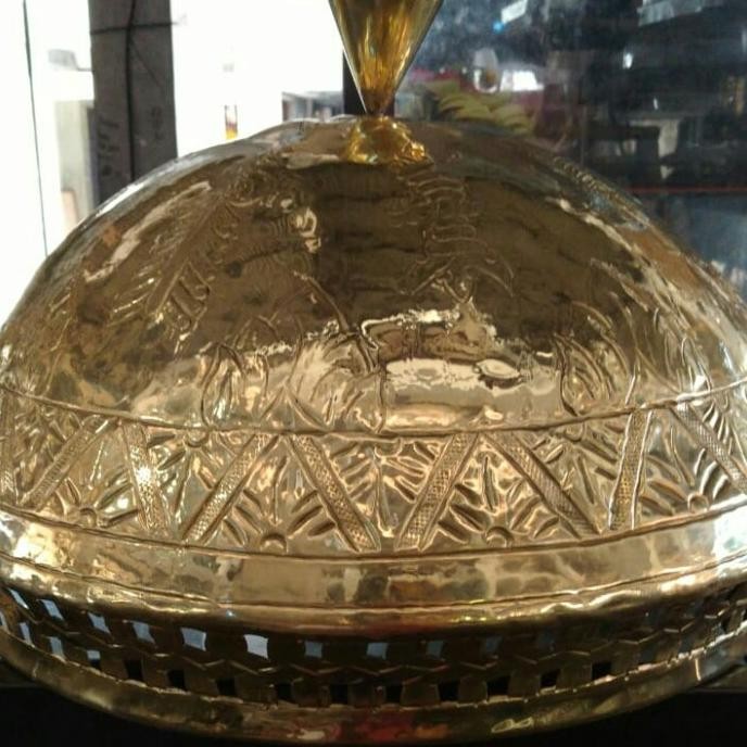 ~~~~~] Kereb Tutup Dulang kuningan Besar 40 cm 2