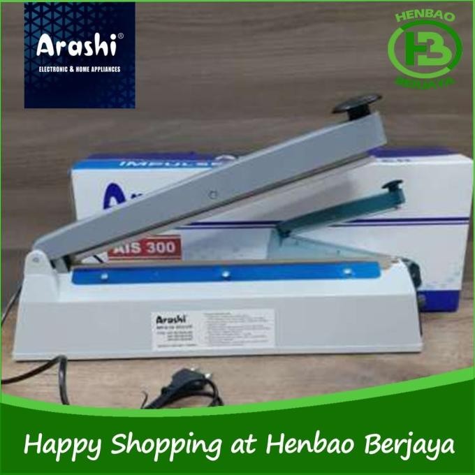 Arashi Impulse Sealer AIS 300 30cm Alat Perekat Press Plastik AIS300