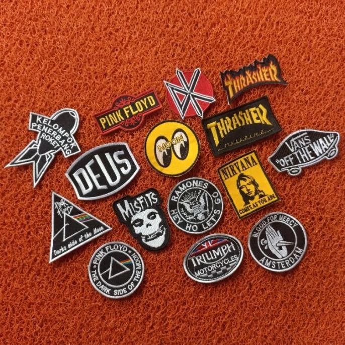 

><><><] PATCH EMBLEM BORDIR KECIL grosir musik premium best quality terlaris