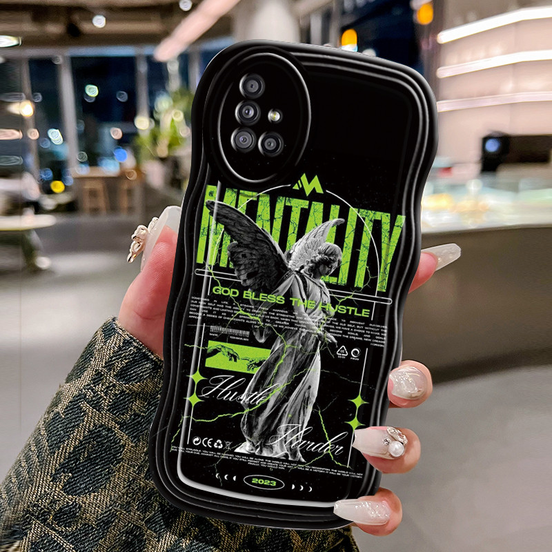 Casing Hp Untuk Samsung Galaxy A51 M40s Case Casing Softcase Patung Liberty HP Kesing gelombang tran