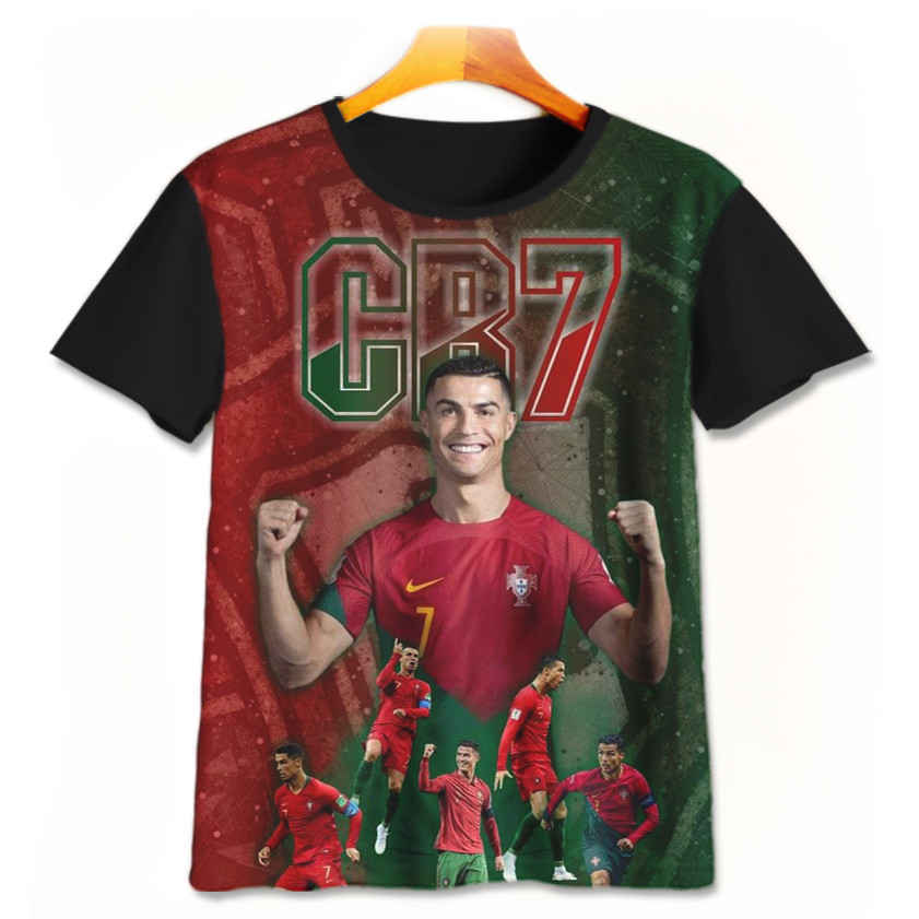 Baju Kaos Anak Bola - Kaos Bola 3D Lucu - Kaos Printing Bola Pemain Bola-6-designWD Limited Edition 