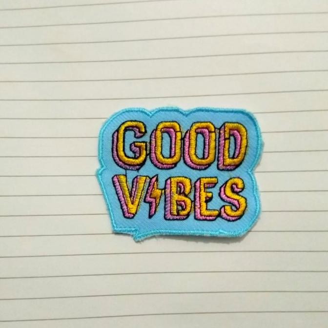 *$*$*$*$] Patch Bordir Good Vibes
