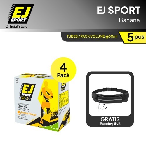 

[Running Package] Ej Sport Banana 4 Pack - Energy Gel + Free Running Belt Barangbaru