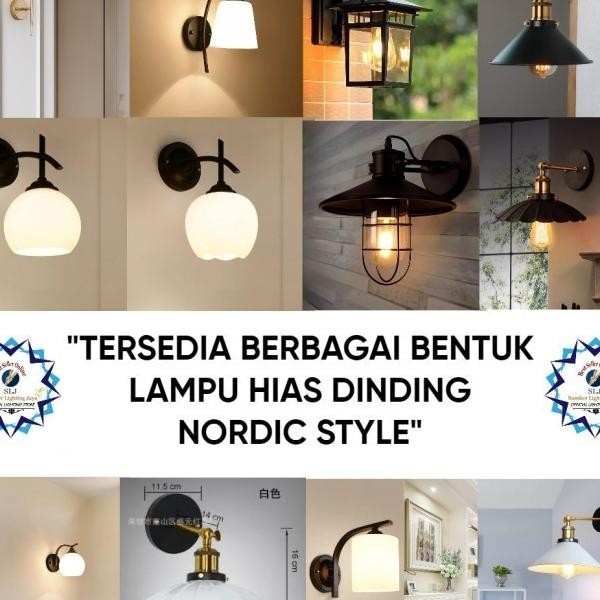 Lampu Hias Dinding Nordic Style / Lampu Dinding / Lampu Indoor