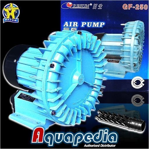 evannew!! Resun GF250 Pompa Udara Aquarium/Kolam Air Blower