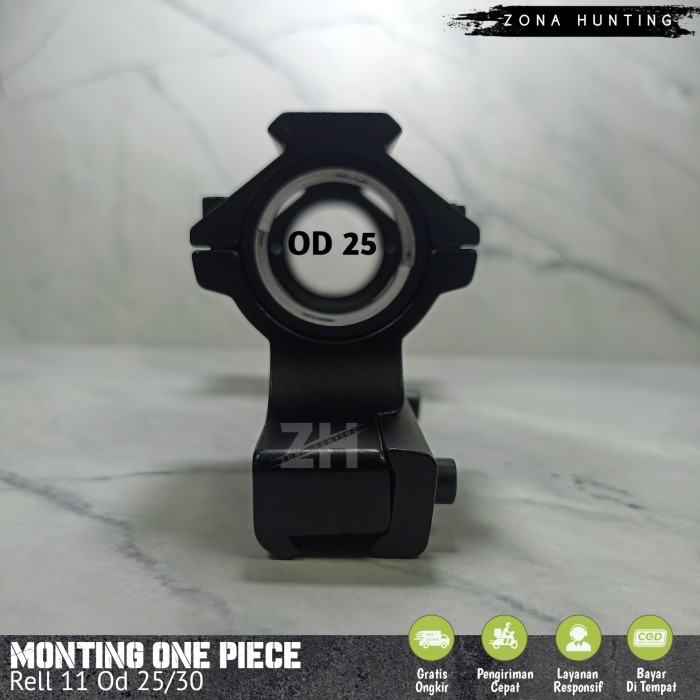 Monting One Piece Rel 11 OD 25 Dan 30 Mounting Teleskop Rell 11 Import
