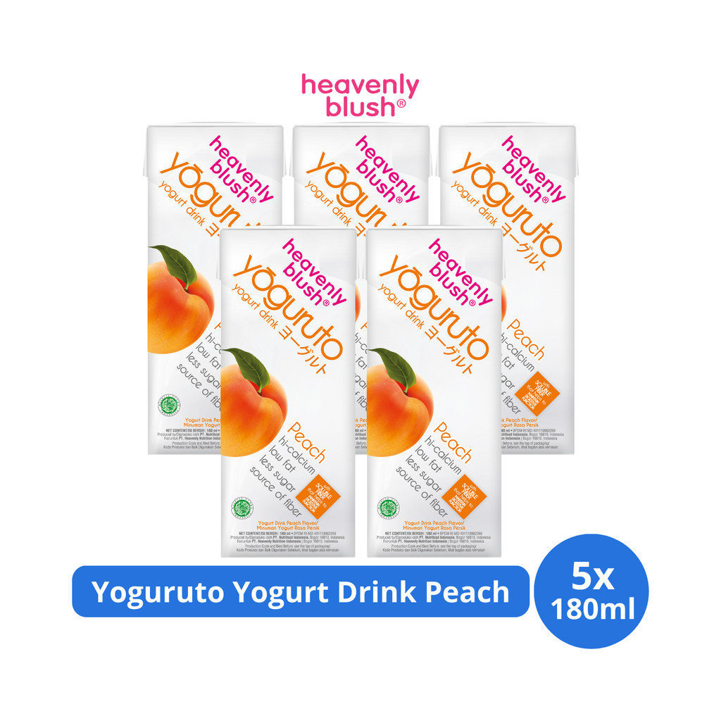 

Heavenly Blush Yoguruto Yogurt Drink Peach 180ml x 5 pcs
