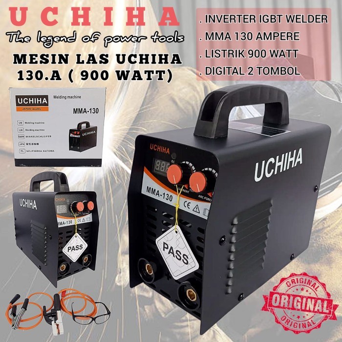 kosnew@ UCHIHA MMA 130 900Watt mesin las inventer travo japan teknologi