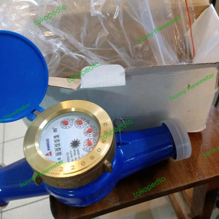 

newgan!! Flowmeter amico 1 1/4 inch / meteran air bersih 1 1/4" dn 32 mm Amico