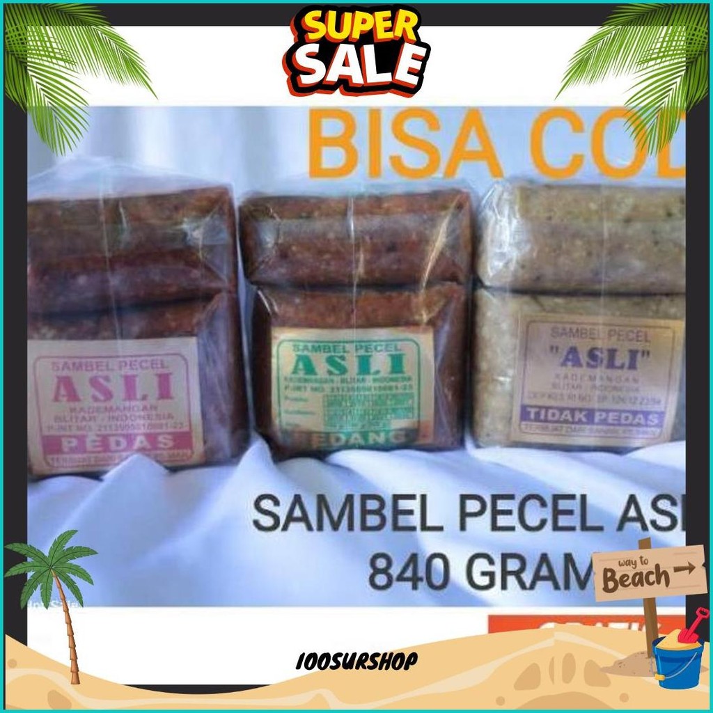 

Sambel Pecel Asli Blitar 840 Gram Murah