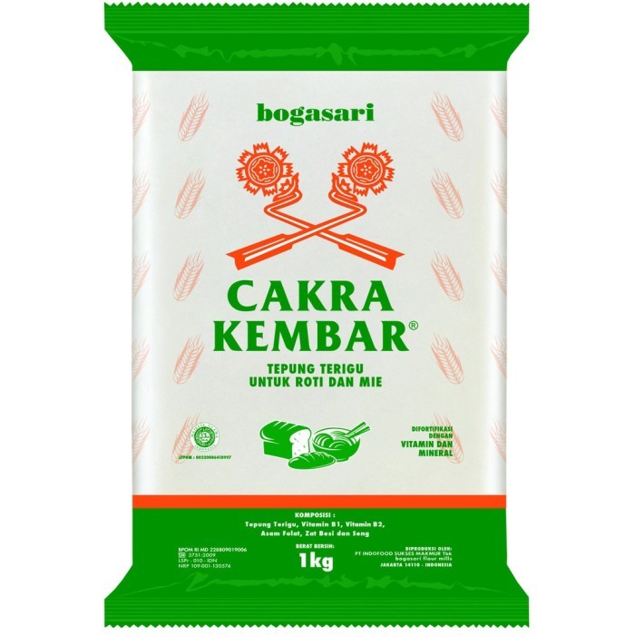 

1 Ctn - Tepung Terigu Cakra Kembar Econo Pack 1 Kg New