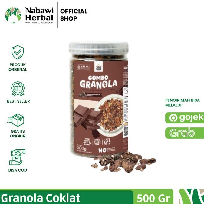 

Combo Granola Dark Chocolate 500gram Sarapan Diet Sehat