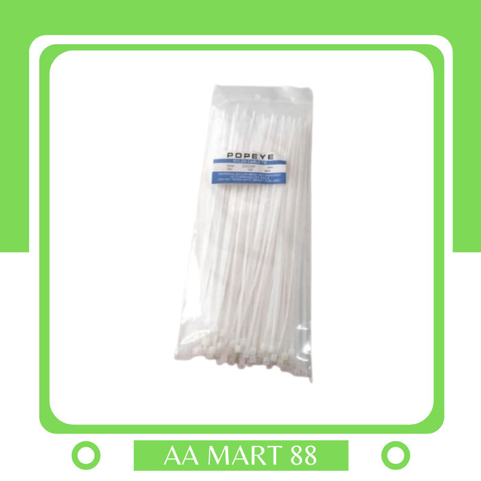 

Ready...Ready...Ready...] Kabel Ties / Kabel Tis / Cable Tie 2.5 x 15 cm 100 pcs Putih