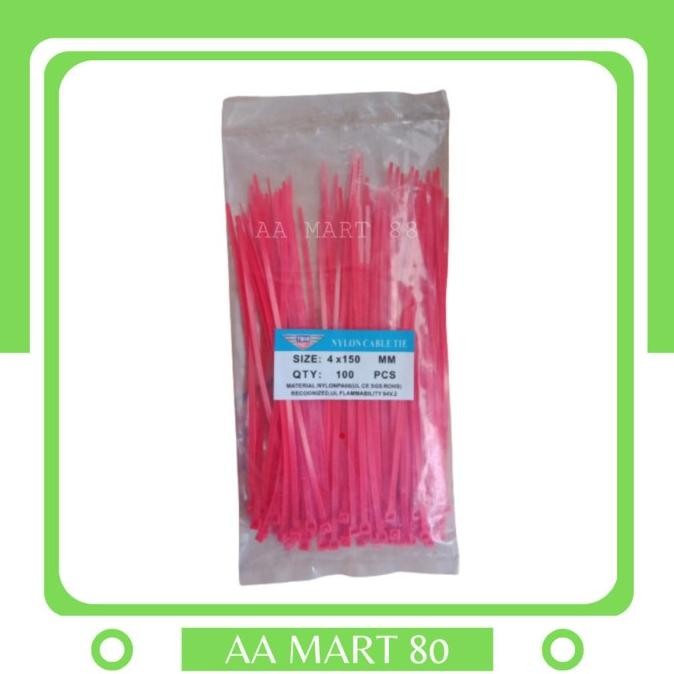 

best seller] KABEL TIES 15 cm isi 100 PCS 2.5X150 MM WARNA WARNI