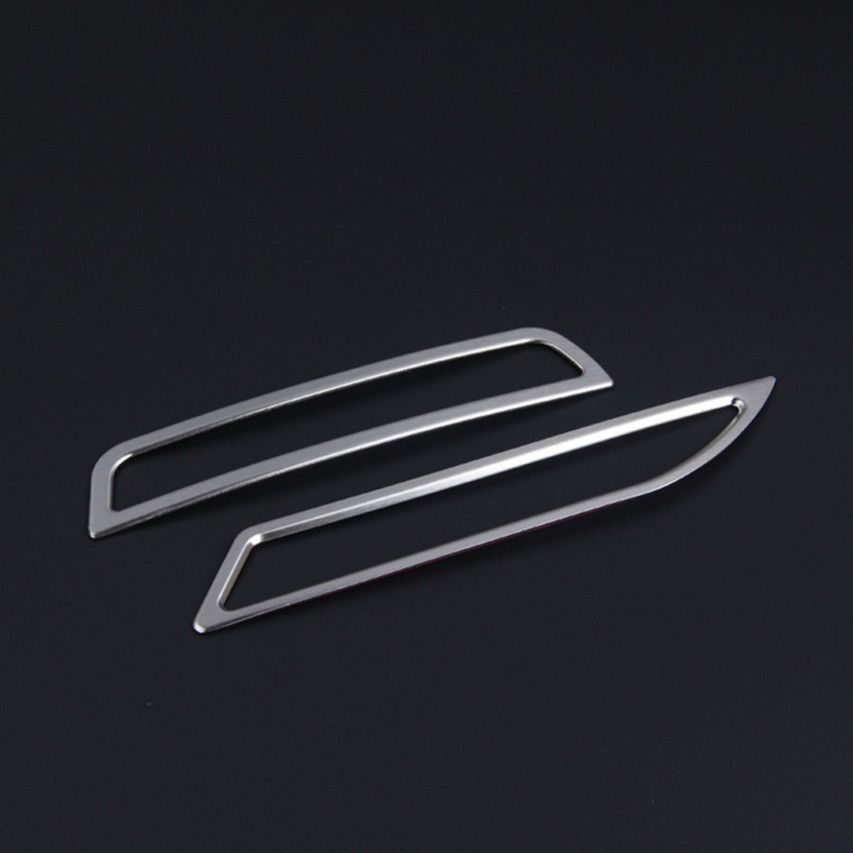 

2pcs/set Car Stainless Steel Air Conditioning Vent Cover Sticker For Volkswagen VW Golf 7 VII MK7 2013 2014 Car Styling