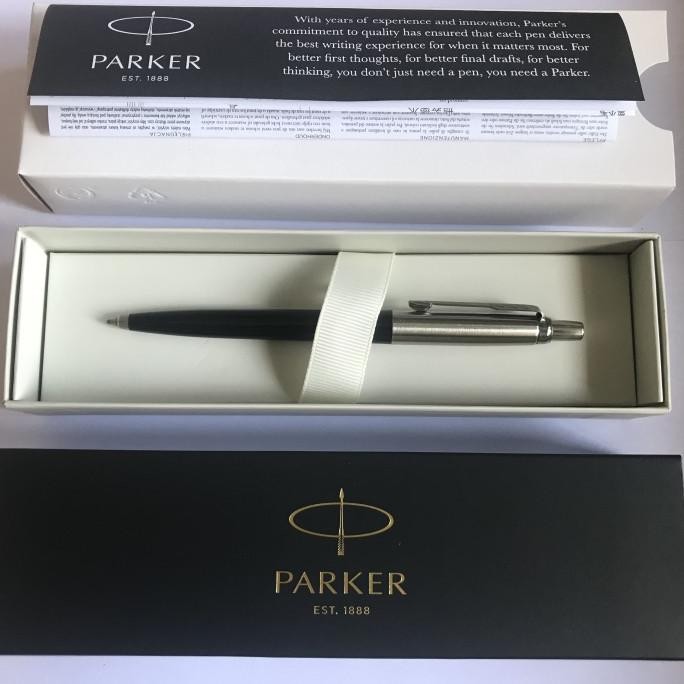 

BEBAS ONGKIR - Pulpen Parker Jotter SPC Ballpoint Black Crome Trim