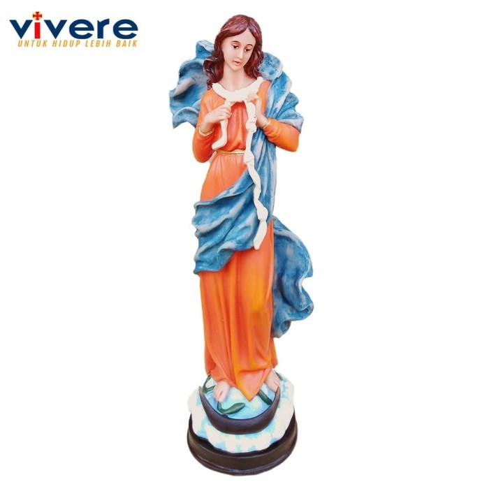 monggo] Patung Bunda Maria Pengurai Simpul Masalah 28 cm