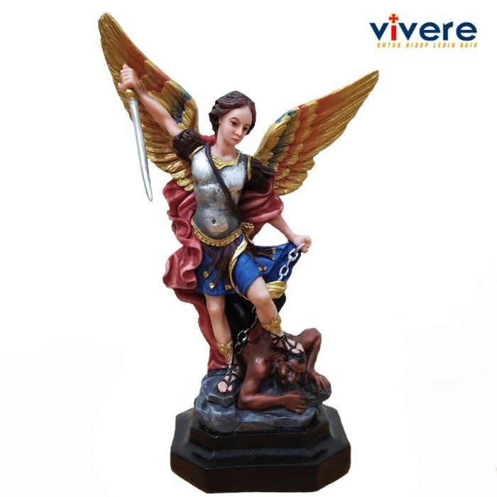 :::::::] Patung Malaikat Agung St Michael 20 cm