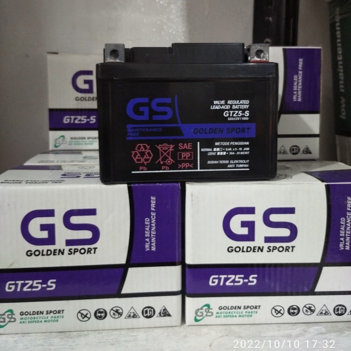 Aki GS Kering GTZ5S Suzuki Sky Drive Wave Hayate Xeon RC Mio SoulGT125