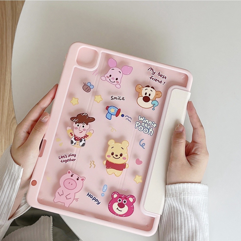 

ipad Magnetik Akrilik-Casing Stiker Winnie the Pooh untuk Casing iPad 2019 10.2 iPad air 4 10.9 iPad 9.7 2024 13 Tablet iPad Pro 11 iPad 18 ipad Casing Generasi ke-8 17 Casing Silikon |4104E3D1|