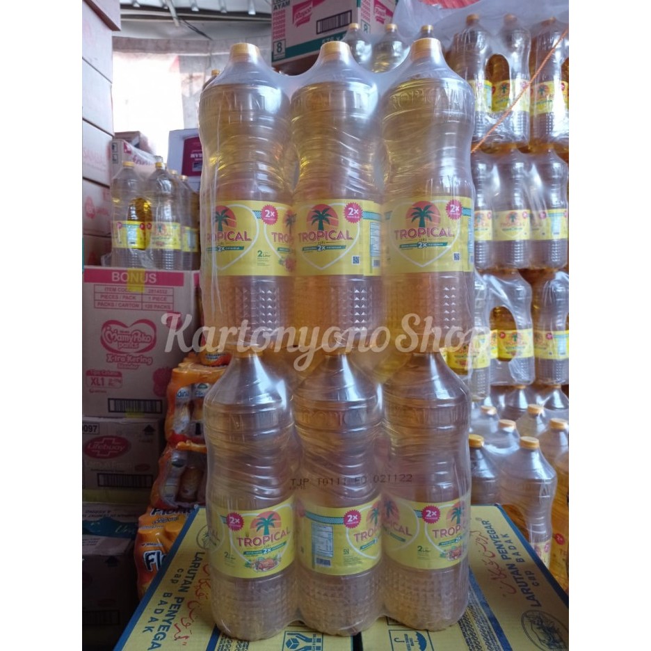 

Minyak Goreng Tropical Botol 2 Liter Per Box Isi 6 Botol Promo