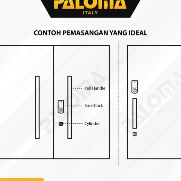 Paloma Dlp 4121 Digital Lo Smart Home Door Kunci Pintu Deadbolt Wifi