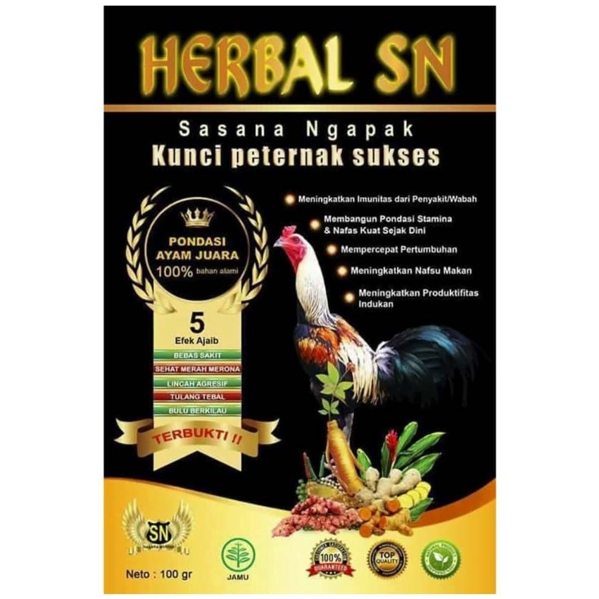 ;&;&;&;&] Jamu Ayam Herbal SN SASANA NGAPAK 35 gram