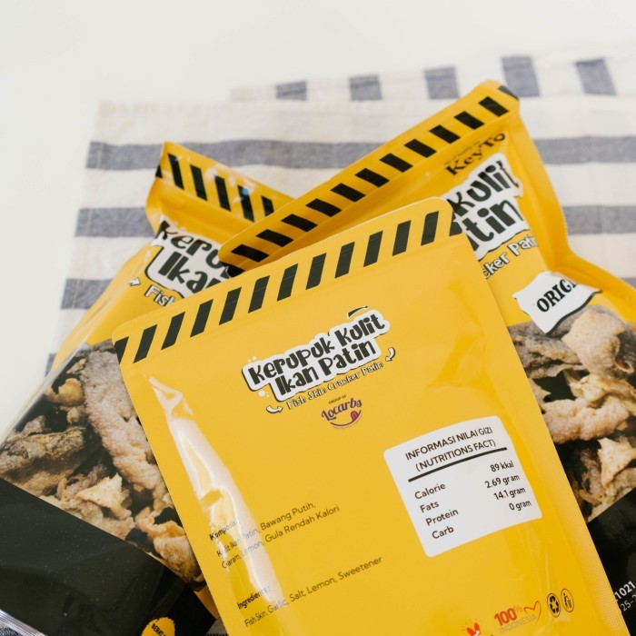

Fish Skin Cracker - Kerupuk Kulit Ikan Patin - Lowcarb New