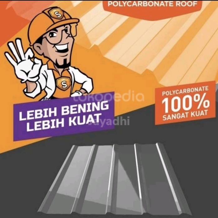 Buruan serbu] Atap Transparan Dr. Sonne Policarbonate Trimdeck Spandek Bening Clear