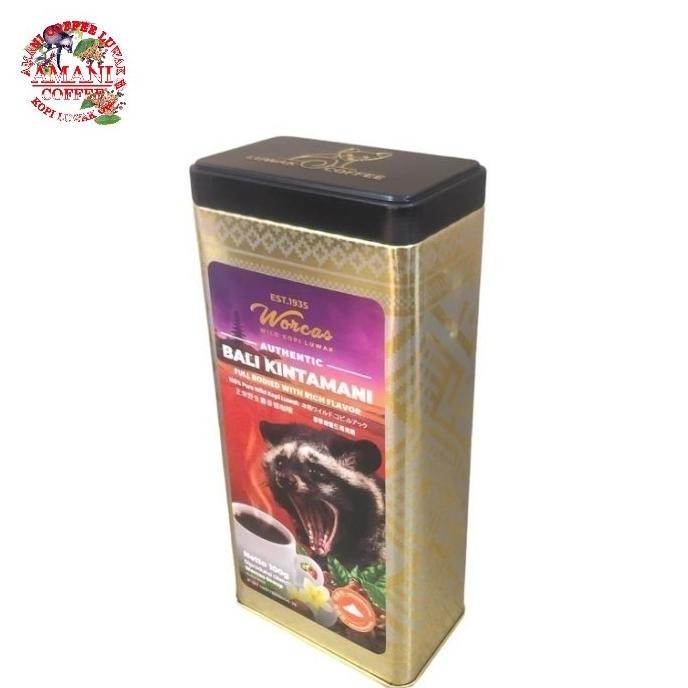 

Kopi Worcas Bali Kintamani Wild Kopi Coffee Tin Coffee 100Gr