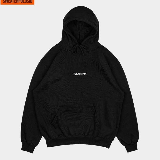 SWEPO HOODIE JUMPER EVERYDAY SWEPO SERIES SIZE S - XXXL - HITAM,XL