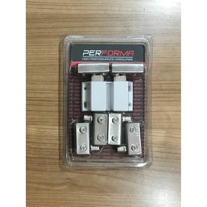 [ Rd ] Magnet Kaca Pintu Double Lemari Kaca Komplit Engsel Pivot Lemari Kaca