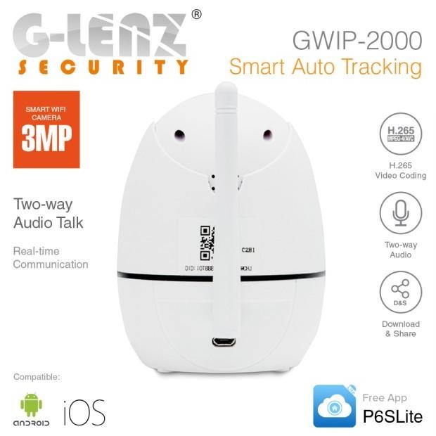 Glenz Smart Ip Camera Cctv Ptz - Gwip 2000 (Full Hd 2Mp)