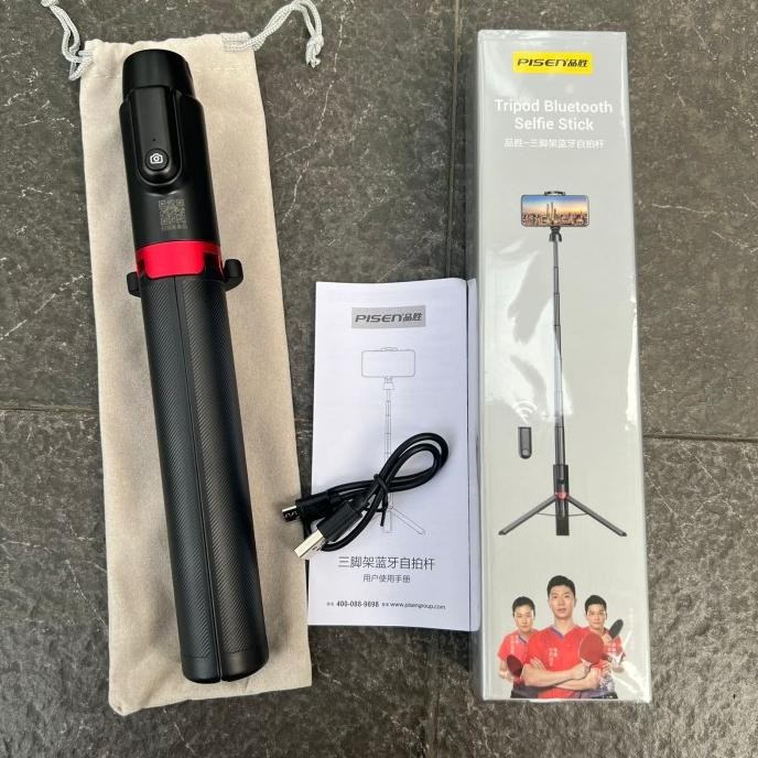 TERMURAH - BlitzWolf BW BS10 Plus Tongsis Selfie Stick Tripod Remote Bluetooth