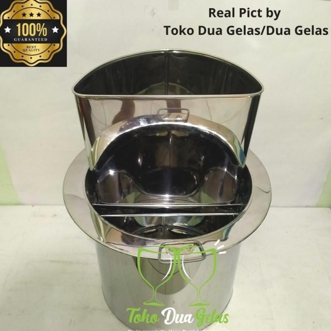 TERLARIS - Dandang mie ayam sekat lepas 32cm panci dandang/ tong pangsit mie ayam