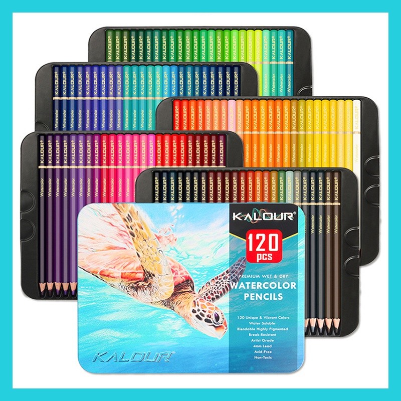 

Kalour 120 Warna Pensil Cat Air Kotak Timah Set Pensil Warna Basah & Kering Premium Unik untuk Menggambar Perlengkapan Seni Sekolah |aeYi1BJD|