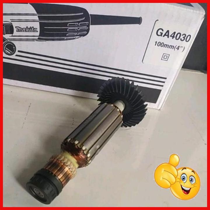 [RJK] ARMATURE ANGKER ASLI GERINDA TANGAN 4" MAKITA GA4030 ROTOR GA 4030 ORI