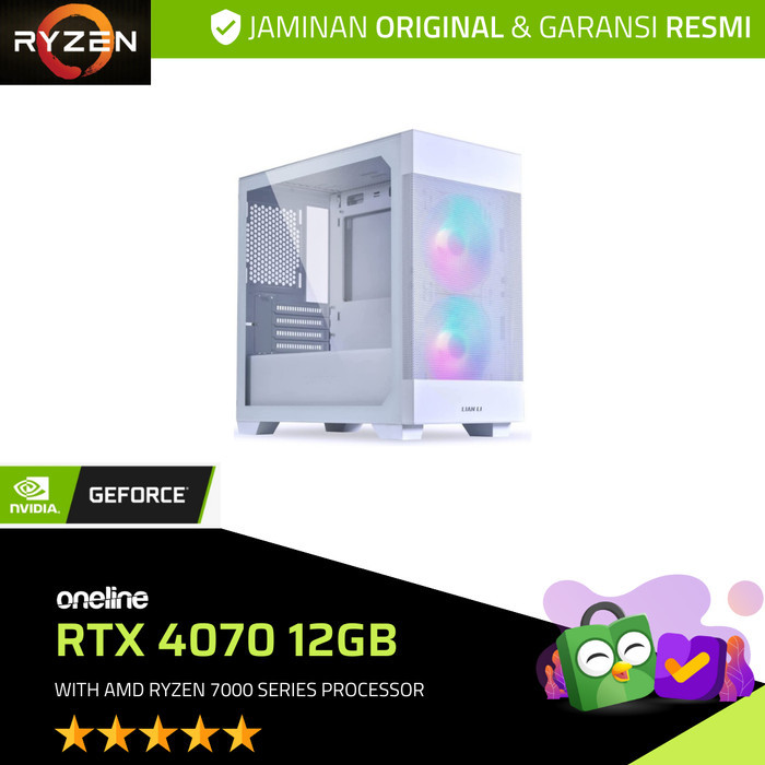 PC Rakitan RTX 4070 12GB ASUS AMD Ryzen 7000 Series Processor