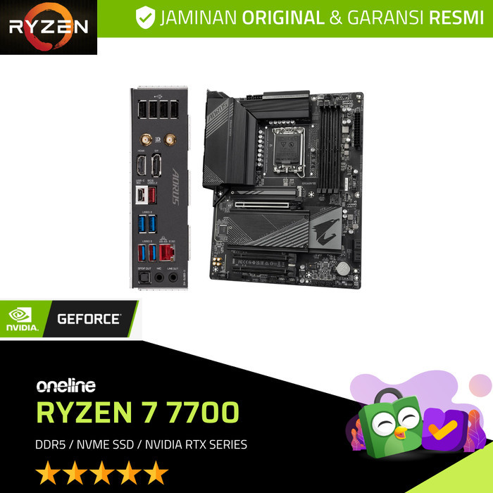 PC Rakitan High End AMD Ryzen 7 7700 / 1TB NVMe SSD / NVIDIA RTX