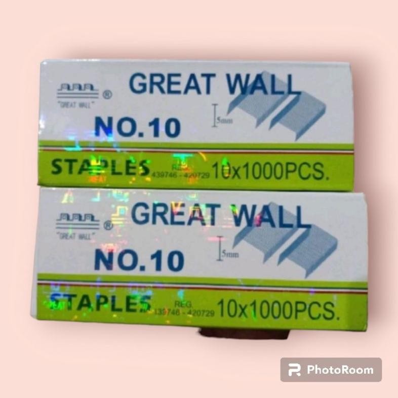 

Discount Isi Staples Kecil Great Wall (Nomer 10) 10X1000 Pcs Untuk Stapler Hd-10 Discount