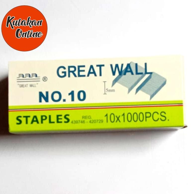 

Promo Isi Staples Great Wall No.10 Original (1 Pak Isi 10 Box) Promo