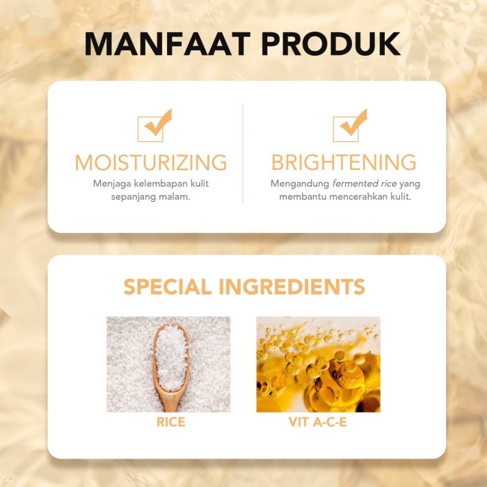 

Terbaru You Daily Sleep And Beauty Ace Sleeping Mask Porebiotics Clay Mask