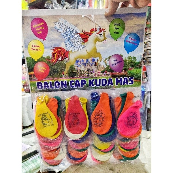 

SIAP KIRIM [ PER RENCENG ] BALON CAP KUDA MAS