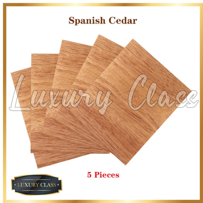 

Natural Spanish Cedar Paper Wrapping 5 Sheet, Kertas Pembungkus Cerutu